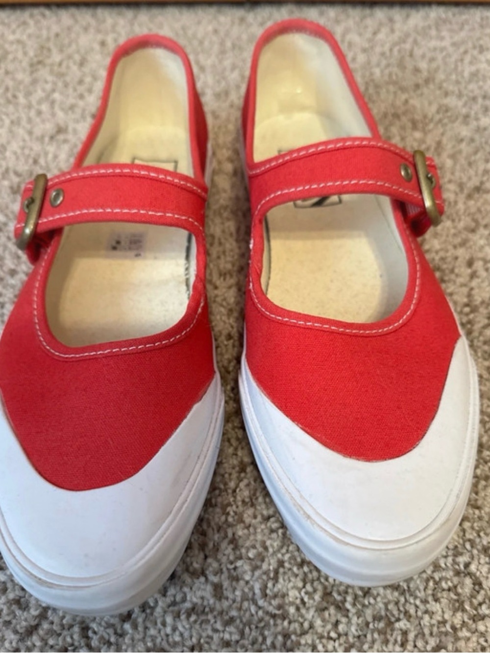 Women’s Vans Canvas Mary Jane Sneakers - Casual Slip-On Style